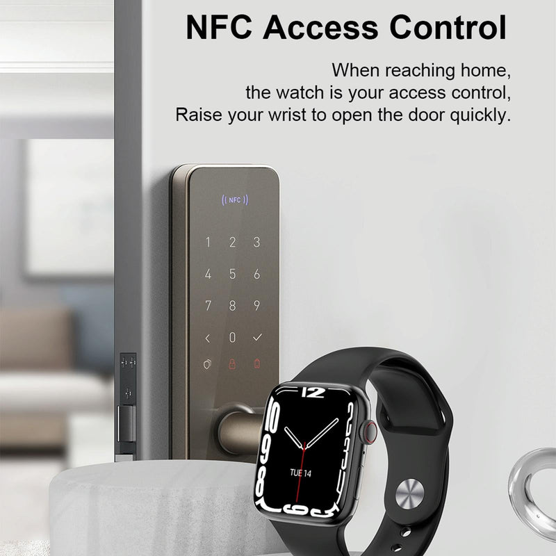 1.9 Inch Tft Screen Smart Watch Support Bluetooth Call / Menstrual Cycle Reminder - Black