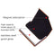 Stainless Steel Business Card Holder Men Leather Clamp - Brown