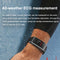 1.98 Inch 2 In 1 Bluetooth Earphone Smart Watch With Ecg & Nfc Support - Brown