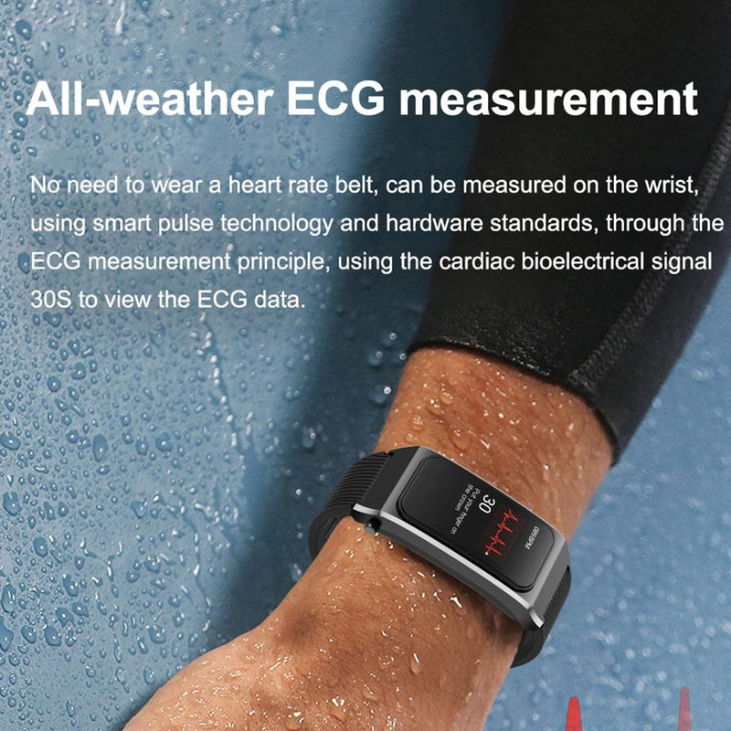 1.98 Inch 2 In 1 Bluetooth Earphone Smart Watch With Ecg & Nfc Support - Brown