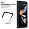 Foldable Phone Case with Double Buckle Card Slot for Samsung Galaxy z Fold4 - Black
