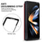 Foldable Phone Case with Double Buckle Card Slot for Samsung Galaxy z Fold4 - Black