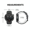 1.43 Inch Fitness & Wellness Smart Watch 24H Health Monitoring - Lava Black