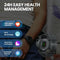 1.43 Inch Fitness & Wellness Smart Watch 24H Health Monitoring - Lava Black