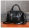 Soft Faced Casual Handbag - Large Diagonal Shoulder Bag - Pink