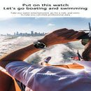 Waterproof Smart Watch With Heart / Bp / Oxygen / Sleep Monitoring - Ip68 - Silver