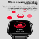1.96 Inch Colour Screen Smart Watch Leather Strap Support Bluetooth Call / Ecg - Brown