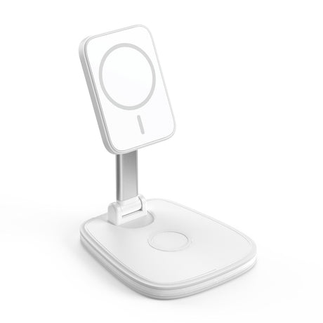 15W Multifunctional Desktop Wireless Charger - White