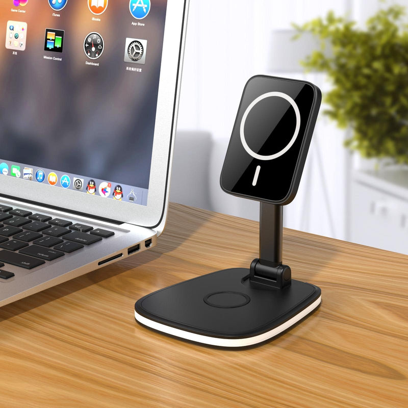 15W Multifunctional Desktop Wireless Charger - White
