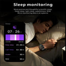 1.96 Inch Colour Screen Smart Watch Silicone Strap Support Bluetooth Call - Khaki