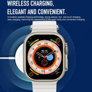 1.5 Inch Silicone Band Smart Watch Bluetooth Call / Heart Rate / Blood Pressure / Blood Oxygen - Orange