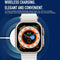 1.5 Inch Silicone Band Smart Watch Bluetooth Call / Heart Rate / Blood Pressure / Blood Oxygen - Orange