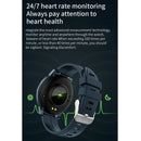 1.3 Inch Ips Colour Screen Ip67 Waterproof Smart Watch Support Sleep Monitor / Heart Rate Monitor / Blood Pressure Monitor - Blue