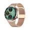 1.1 Inch Smart Stainless Steel Band Watch Support Bluetooth Call / Blood Oxygen Monitoring - Black