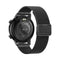 1.1 Inch Smart Stainless Steel Band Watch Support Bluetooth Call / Blood Oxygen Monitoring - Black