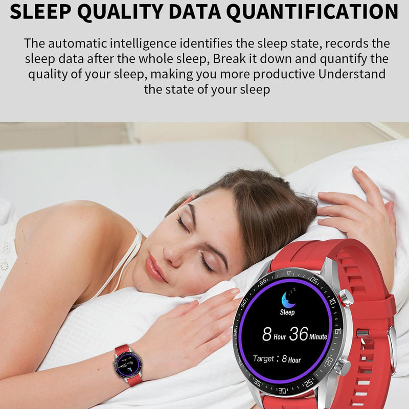 1.28 Inch Ips Screen Smart Watch With Bluetooth Call & Sleep Monitoring - Brown