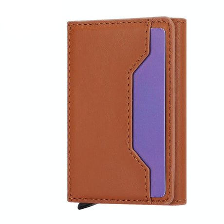 10x6x3cm Secure Brush Card Bag - Compact and Protective - Brown