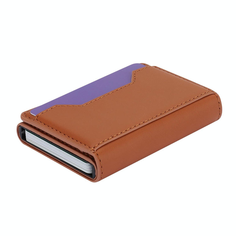 10x6x3cm Secure Brush Card Bag - Compact and Protective - Brown