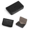 Stainless Steel Magnetic Business Card Holder Pu Leather Case - Yellow