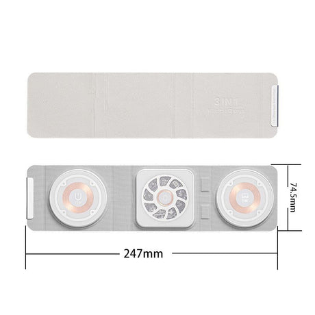 3 In 1 Portable Magsafe Wireless Charger - White