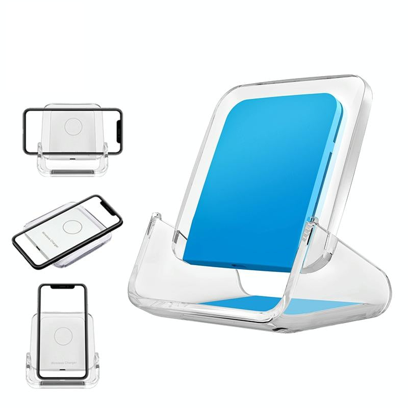 10W 3 In 1 Vertical Wireless Charger - White