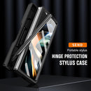 For Samsung Galaxy Z Fold4 5G Shockproof Tpu Pc Case With Pen - Gold