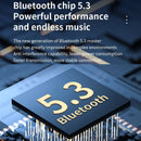 Wireless Earphones with Digital Display and Charging Case - White