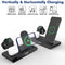 15W Wireless Fast Charge Stand With Clock And Folding Design-White