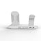 15W Wireless Fast Charge Stand With Clock And Folding Design-White