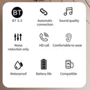 Led Bluetooth Earphones with Noise Reduction and Power Bank Function - Blue