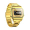 Waterproof Steel Smart Watch With Colour Screen - Gold