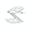 Adjustable Metal Notebook Stand - Gray Desktop Support