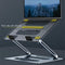 Adjustable Metal Notebook Stand - Gray Desktop Support