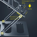 Adjustable Metal Notebook Stand - Gray Desktop Support