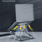 Adjustable Metal Notebook Stand - Gray Desktop Support
