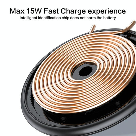 15W Desktop Wireless Charging Pad - White