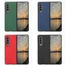 Fold 4 Cross Texture Pu Leather Case - Red