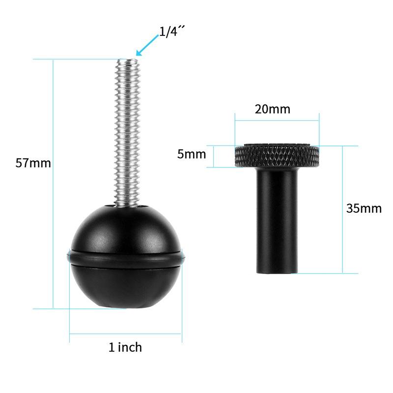 Adjustable Ball Head Adapter For Underwater Photography Lights