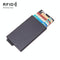 Automatic Eject Rfid Blocking Aluminum Card Wallet - Black