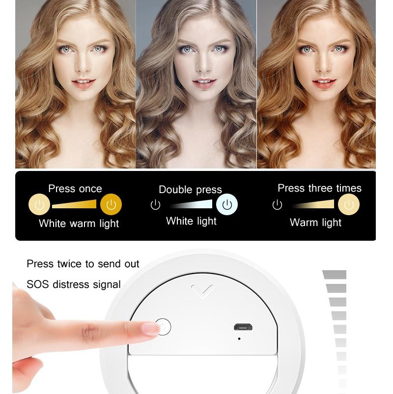 2-Pack Large-Capacity Live Video Conference Ring Light For Mobile Phone Selfies