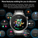 1.43 Inch Amoled Ip67 Smart Call Watch Support Ecg / Body Temperature / Blood Glucose Monitoring - Silver
