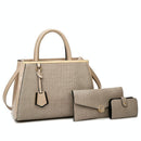 Patchwork Stone Pattern Handbag - Shoulder / Crossbody - Blue