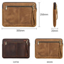 14.2 Inch Leather Laptop Sleeve For Macbook Pro - Black - Coffee