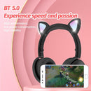 7.1 Surround Sound Cat Ear Gaming Headset With Mic - Pink