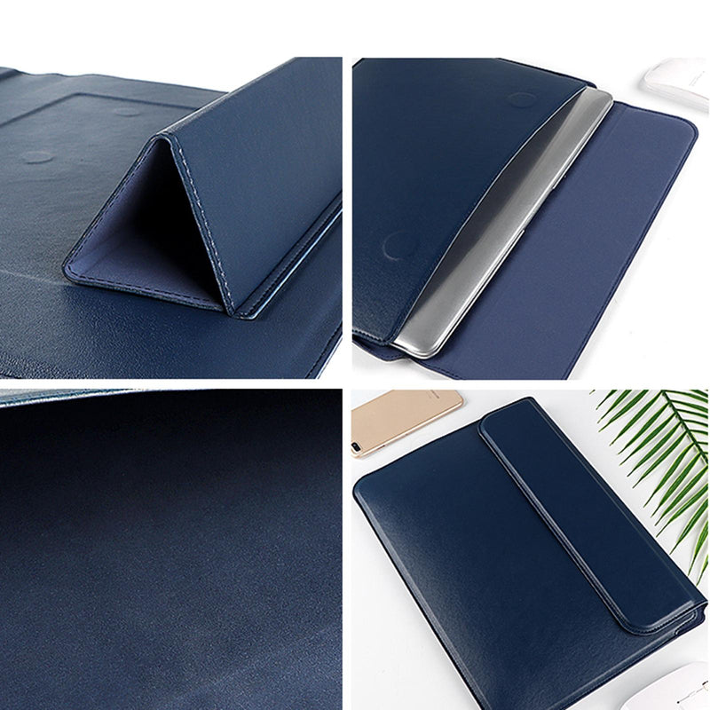 13.3 Inch Multifunctional Notebook Liner Bag in Pu Material - Black
