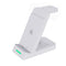 18W 3 In 1 Wireless Charger Stand For Iphone & Apple Watch - White