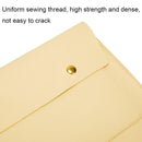 3-in-1 Waterproof Leather Laptop Liner Bag - 13 Inches - Light Yellow