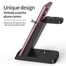 18W 3 In 1 Vertical Charging Stand For Samsung Watch And Galaxy Buds - Black