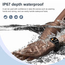 1.85 Inch Ip67 Waterproof Sports Health Monitoring Bluetooth Call Smart Watch - Pink