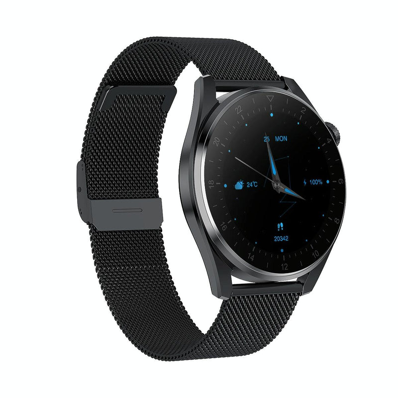 Waterproof Steel Smartwatch With Colour Screen - Ip68 - Silver
